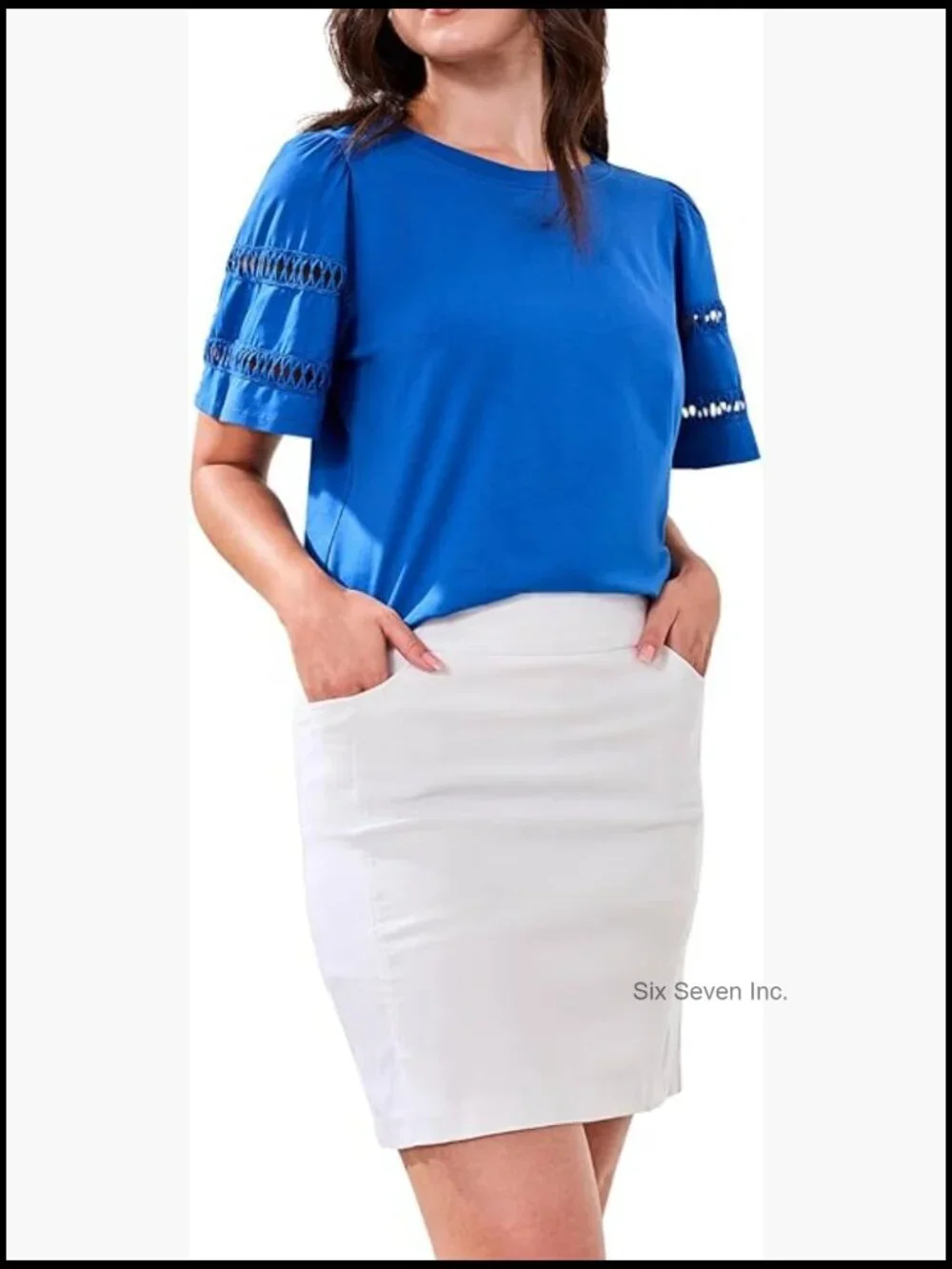Performance Stretch Pull-On Skort with Tummy Control, Above Knee